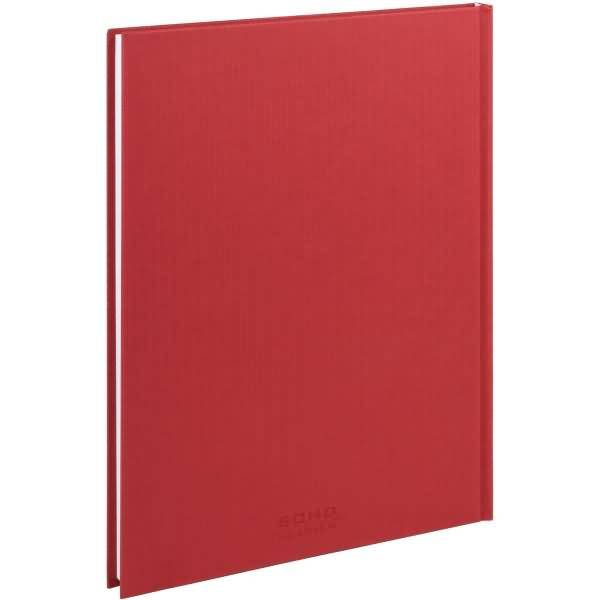 Notizbuch gebunden A4 96 Blatt rot