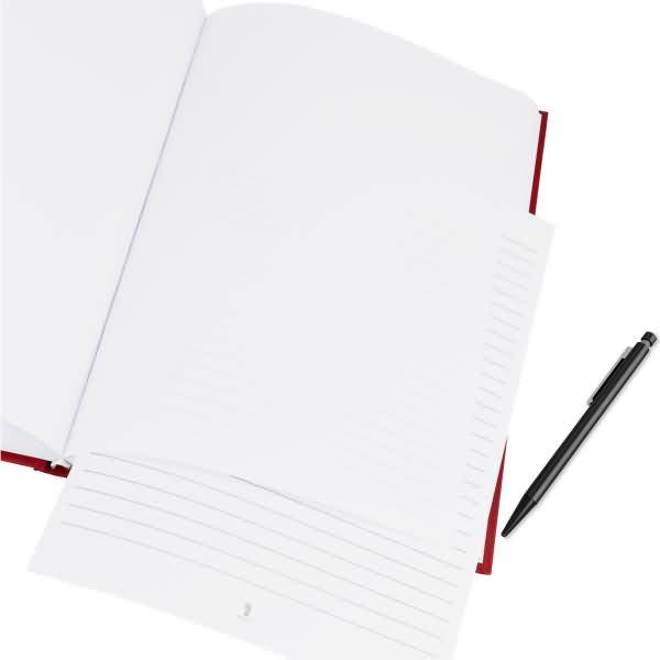Notizbuch gebunden A4 96 Blatt rot