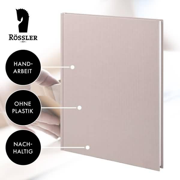 Notizbuch gebunden A4 96 Blatt Powder