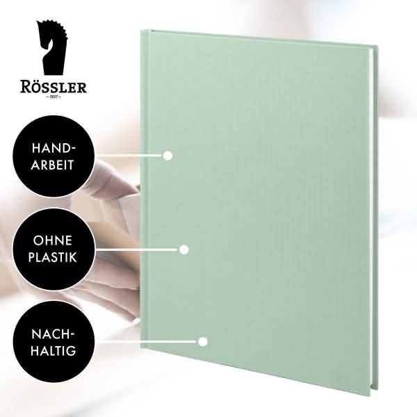 Notizbuch gebunden A4 96 Blatt Mint