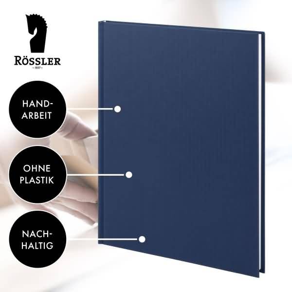 Notizbuch gebunden A4 96 Blatt Navy