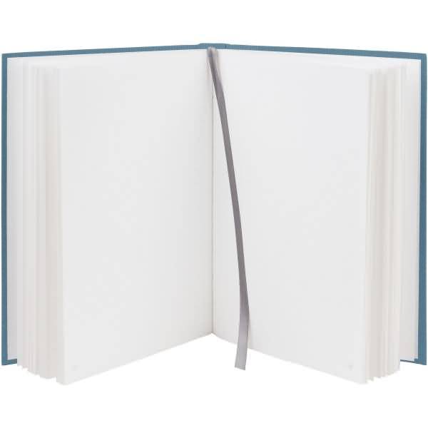Notizbuch gebunden A5 96 Blatt dotted grid offwhite denim