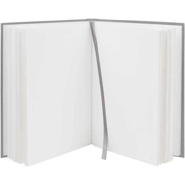 Notizbuch gebunden A5 96 Blatt dotted grid offwhite stone