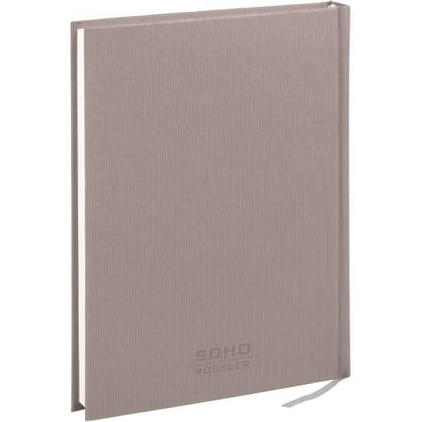 Notizbuch gebunden A5 96 Blatt dotted grid offwhite taupe