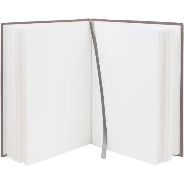 Notizbuch gebunden A5 96 Blatt dotted grid offwhite taupe