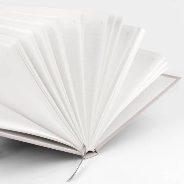 Notizbuch gebunden A5,96 Blatt dotted grid offwhite Powder