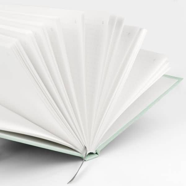 Notizbuch gebunden A5 96 Blatt dotted grid offwhite Mint