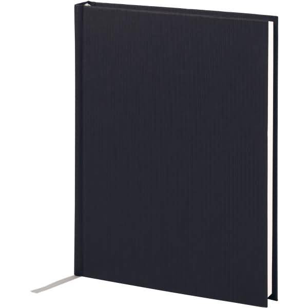 Notizbuch gebunden A5 96 Blatt dotted grid offwhite schwarz