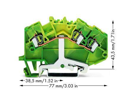 Wago Schutzleiterklemme 780-637 3Leiter 2,5qmm