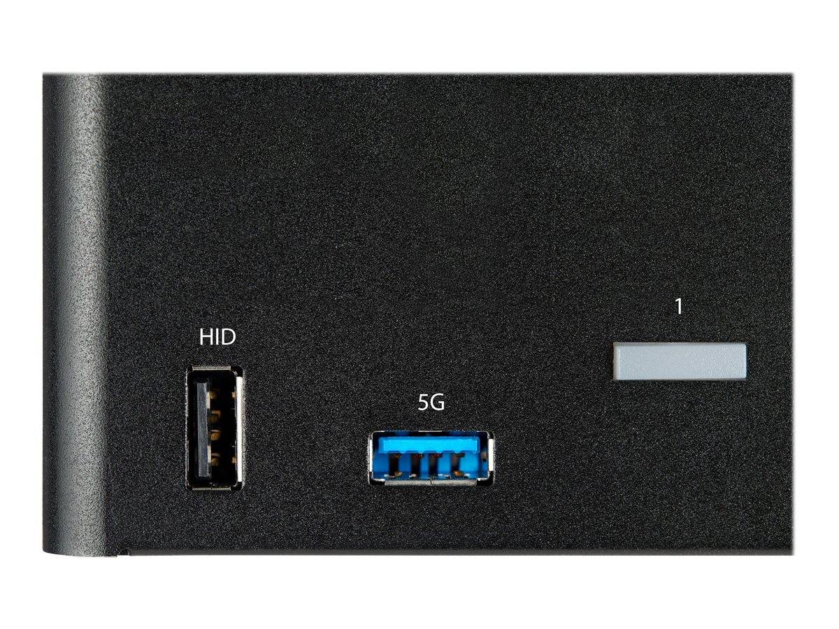 StarTech.com 2 Port DisplayPort KVM Switch - 4K 60 Hz UHD HDR - DP 1.2 KVM Umschalter mit USB 3.0 Hub mit 2 Anschlüssen