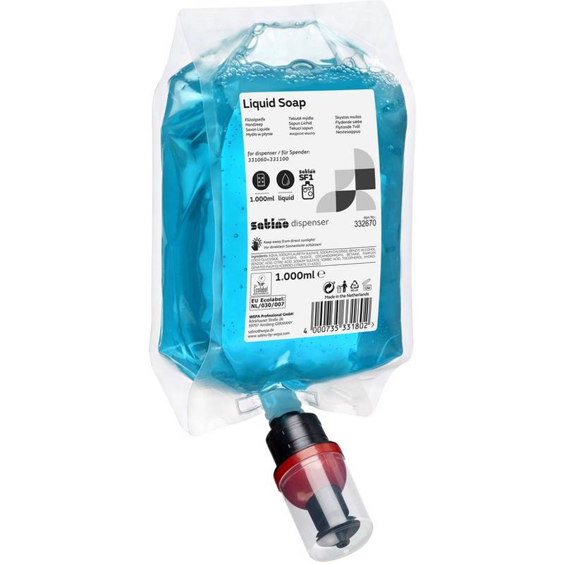satino by wepa Flüssigseife, im Beutel, Inhalt: 1 Liter