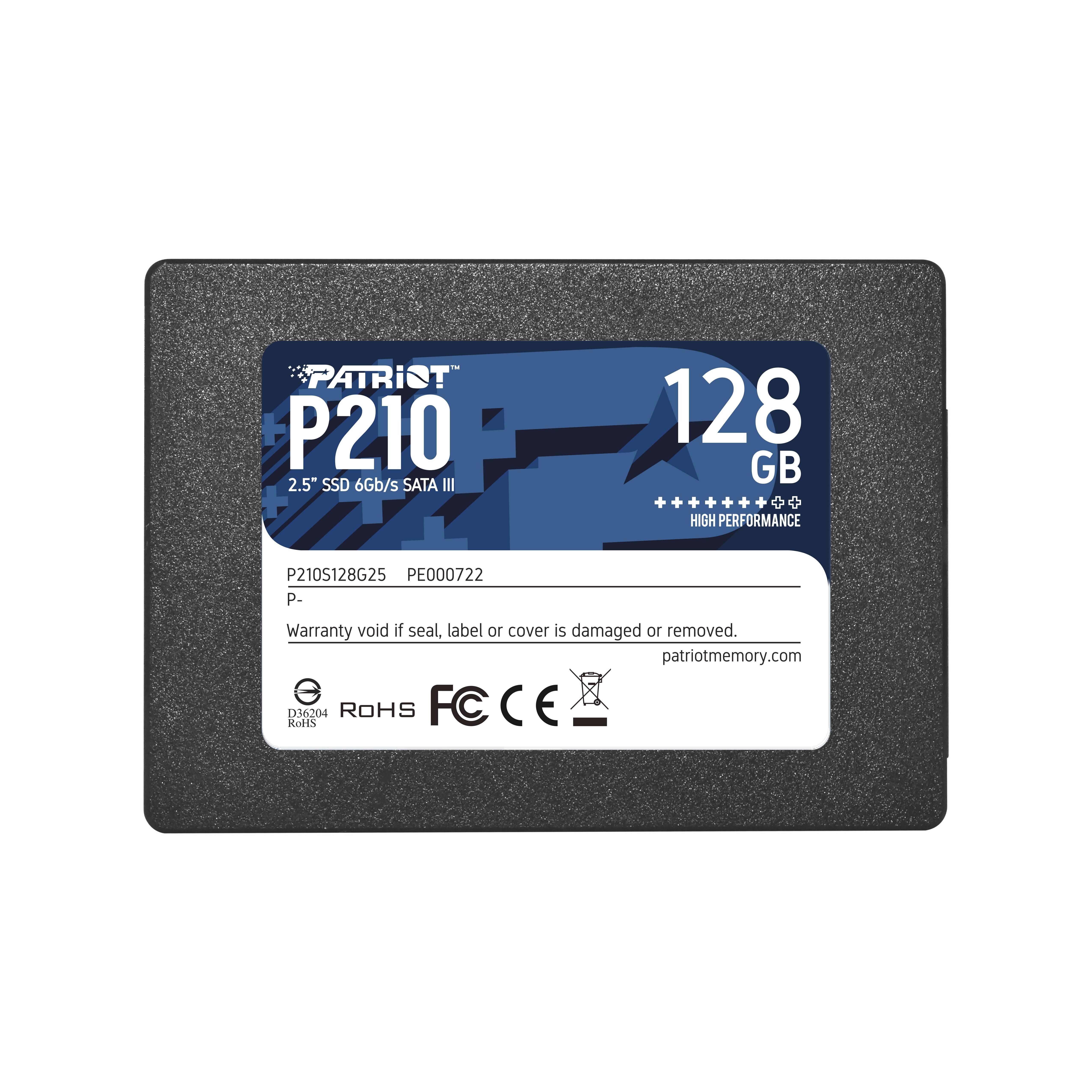 Patriot P210 - SSD - 128 GB - intern - 2.5"" (6.4 cm)