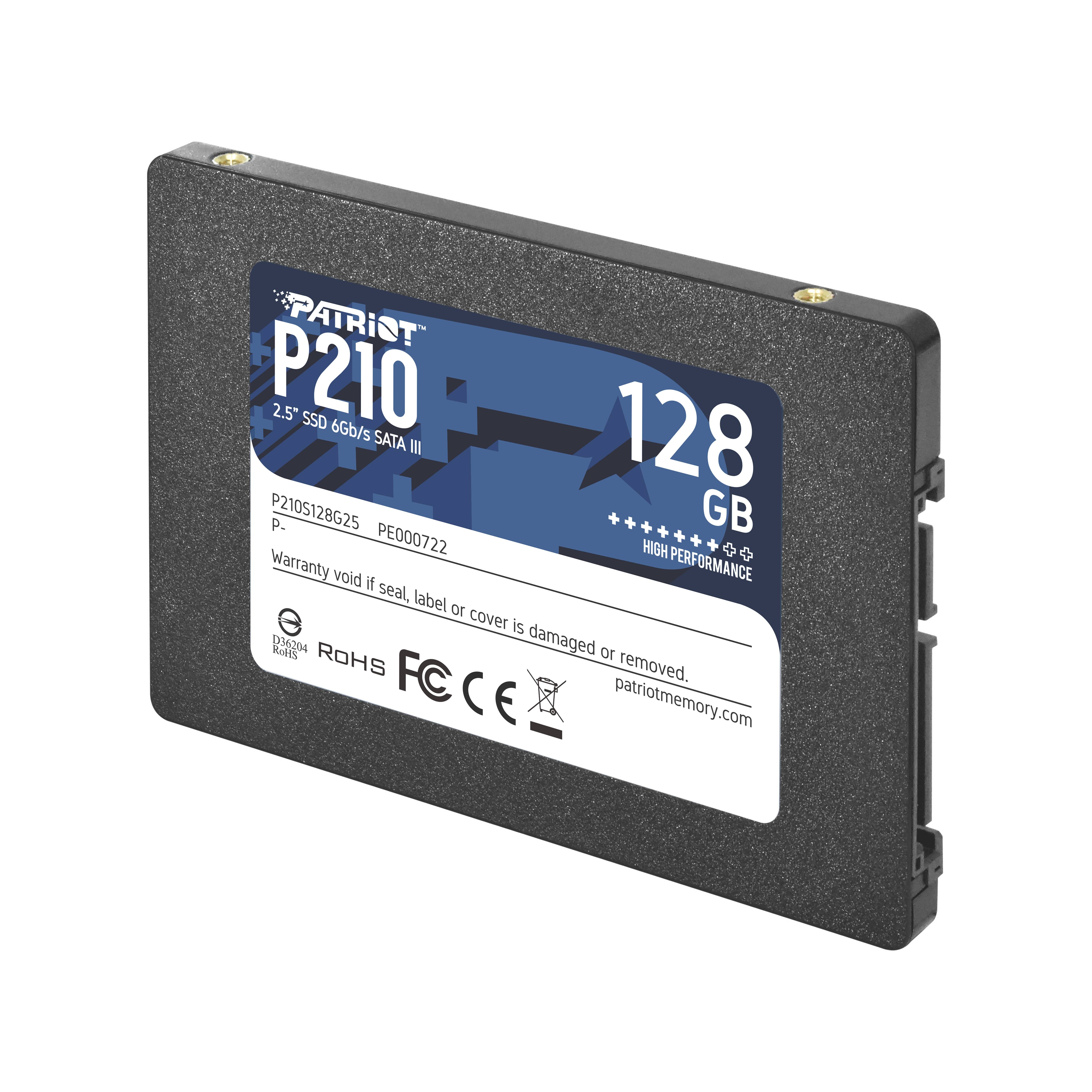 Patriot P210 - SSD - 128 GB - intern - 2.5"" (6.4 cm)