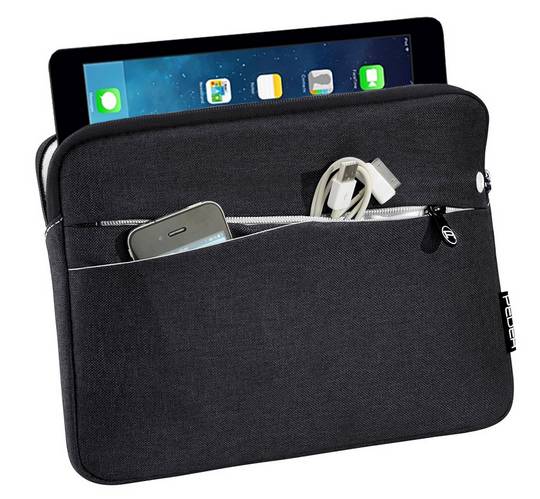 PEDEA Fashion - Tasche für Tablet - Nylon - Schwarz - 12.9" - für Apple 12.9-inch iPad Pro (1. Generation, 2. Generation)