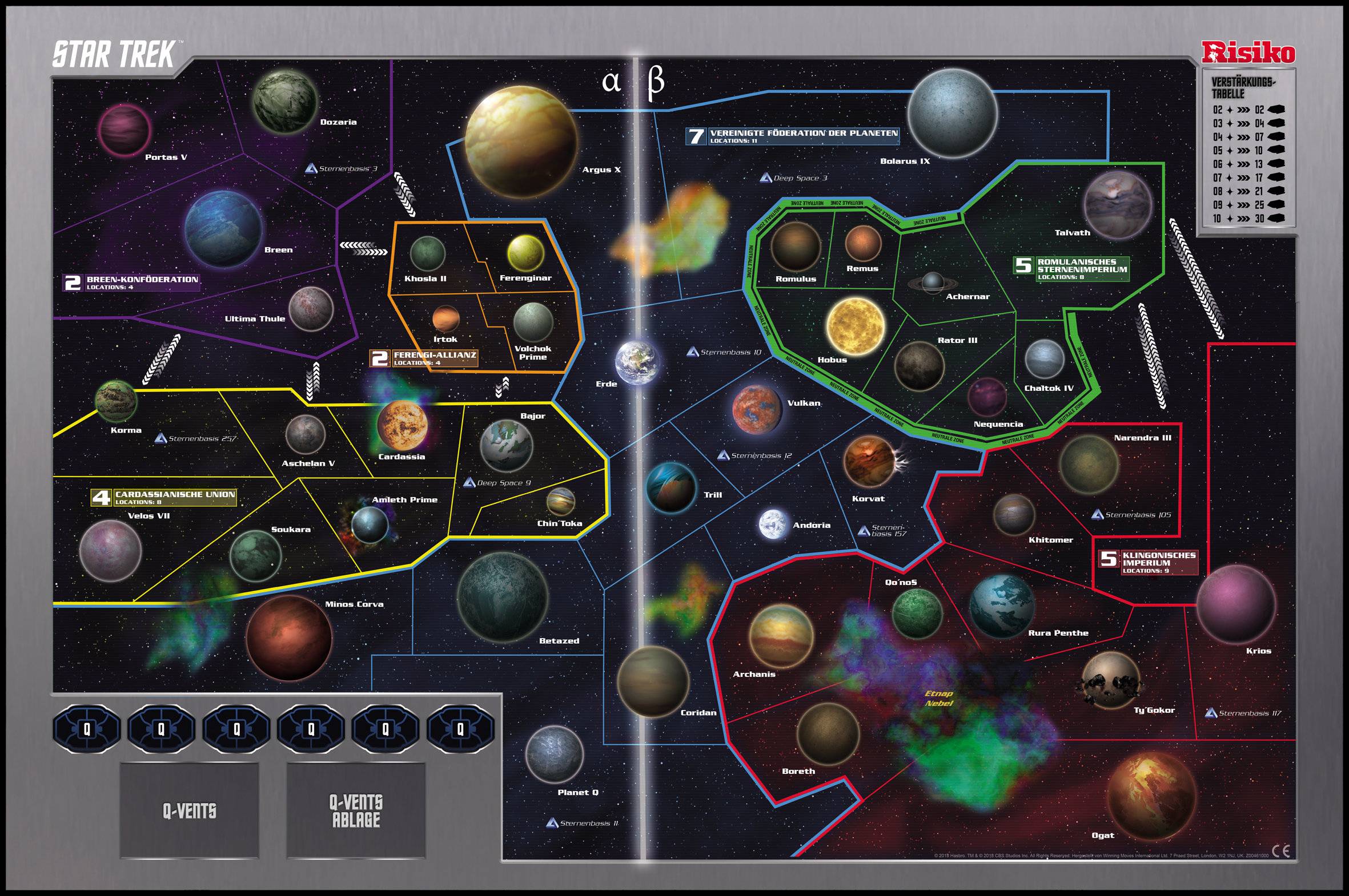Risiko Star Trek Strategie Spiel Gesellschaftsspiel Brettspiel - streng limitiert - deutsch