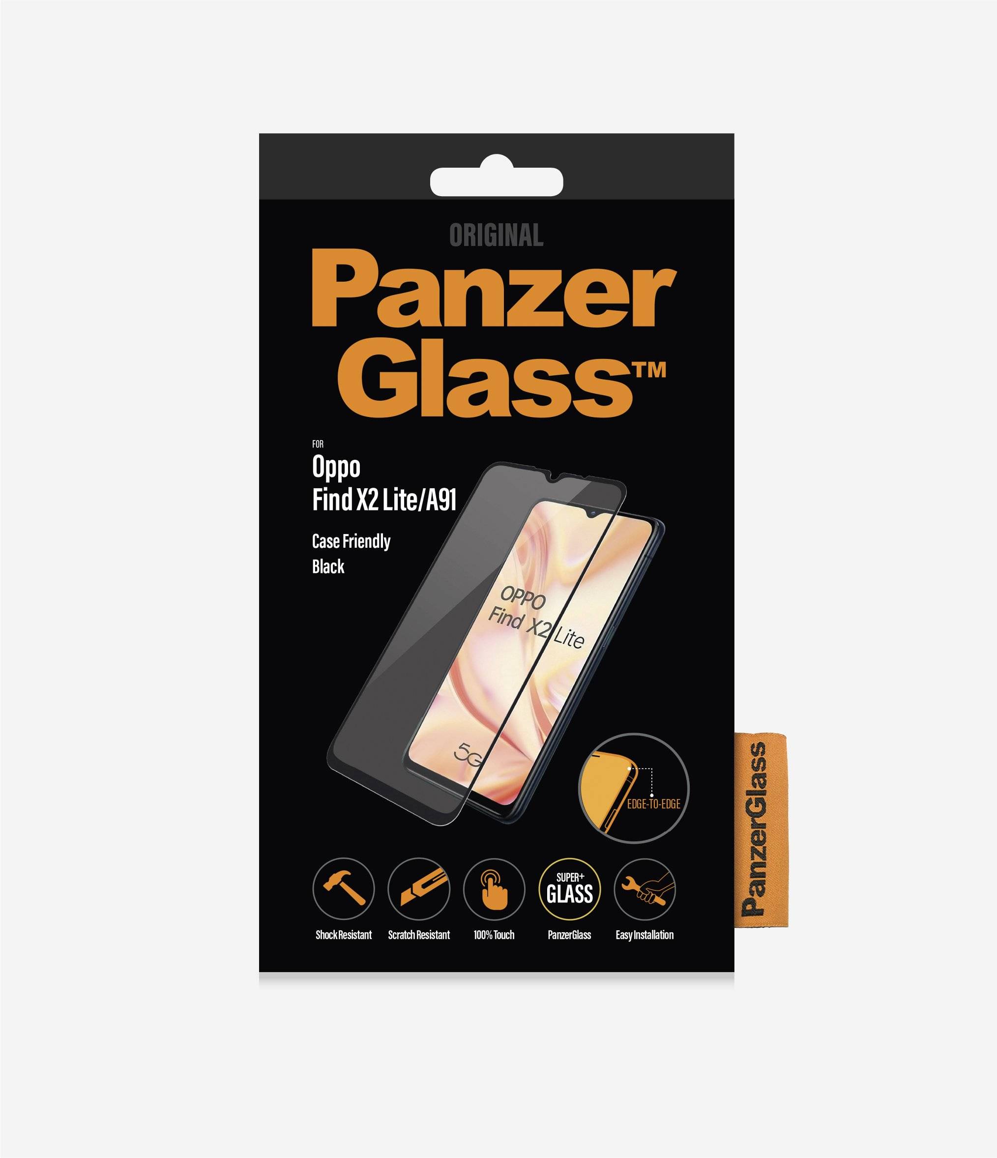 PanzerGlass Oppo Find X2 Lite/A91 CF E-to-E, black