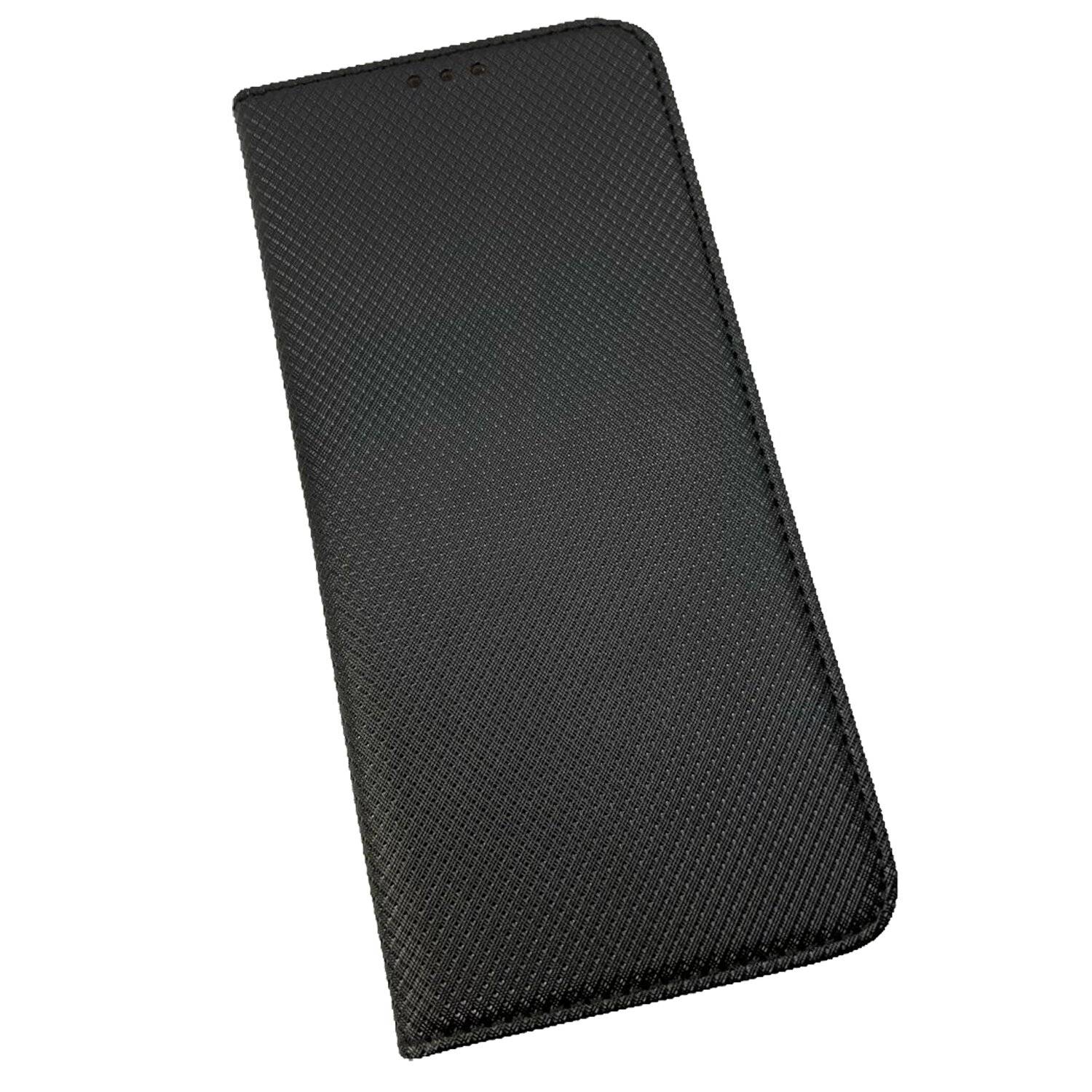 Buch Tasche "Smart" kompatibel mit SAMSUNG GALAXY A82 (A826S) Handy Hülle Etui Brieftasche Schutzhülle mit Standfunktion, Kartenfach Schwarz