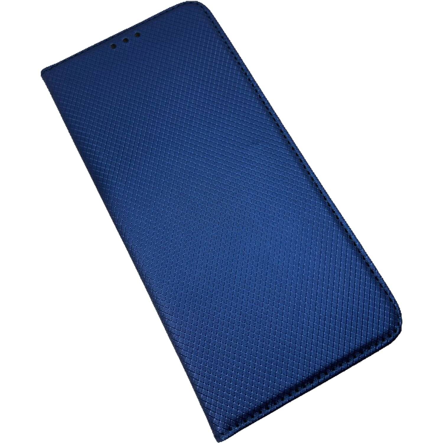 Buch Tasche "Smart" kompatibel mit SAMSUNG GALAXY A82 (A826S) Handy Hülle Etui Brieftasche Schutzhülle mit Standfunktion, Kartenfach Blau