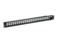 equip - Patch-Panel mit Kabelverwaltung - Schwarz - 1U - 48.3 cm (19")