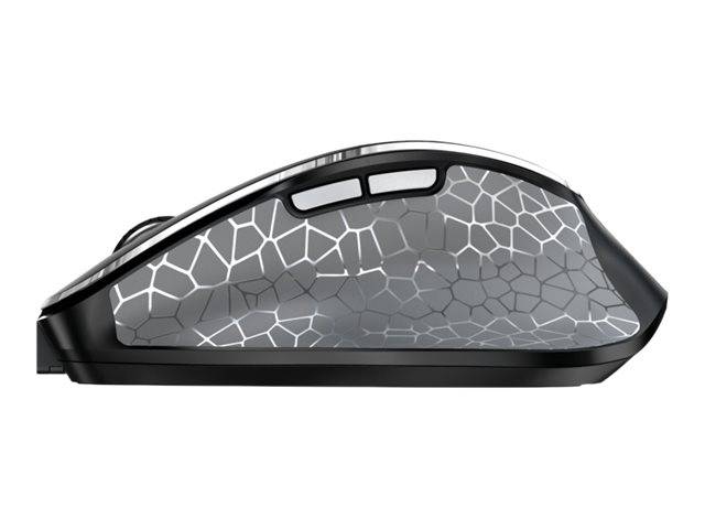CHERRY MW 8C ERGO - Maus - ergonomisch - optisch - 6 Tasten - kabellos - 2.4 GHz, Bluetooth 4.0 - kabelloser Empfänger (