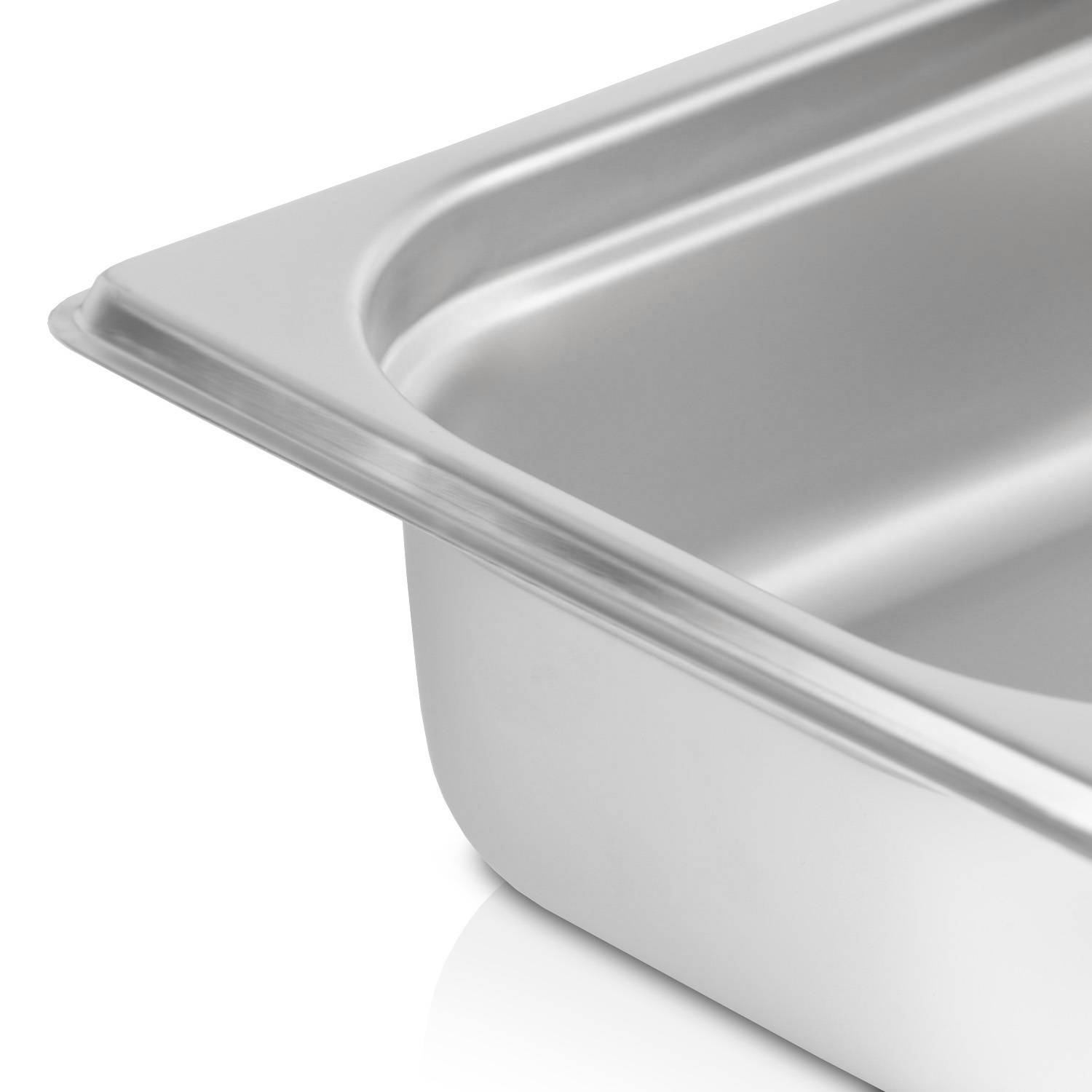 jokobela GN-Behälter 1/3 65 mm aus Edelstahl (2,5L Fassungsvermögen) Maße: 325x176x65 mm Gastronormbehälter 0,6 mm dick