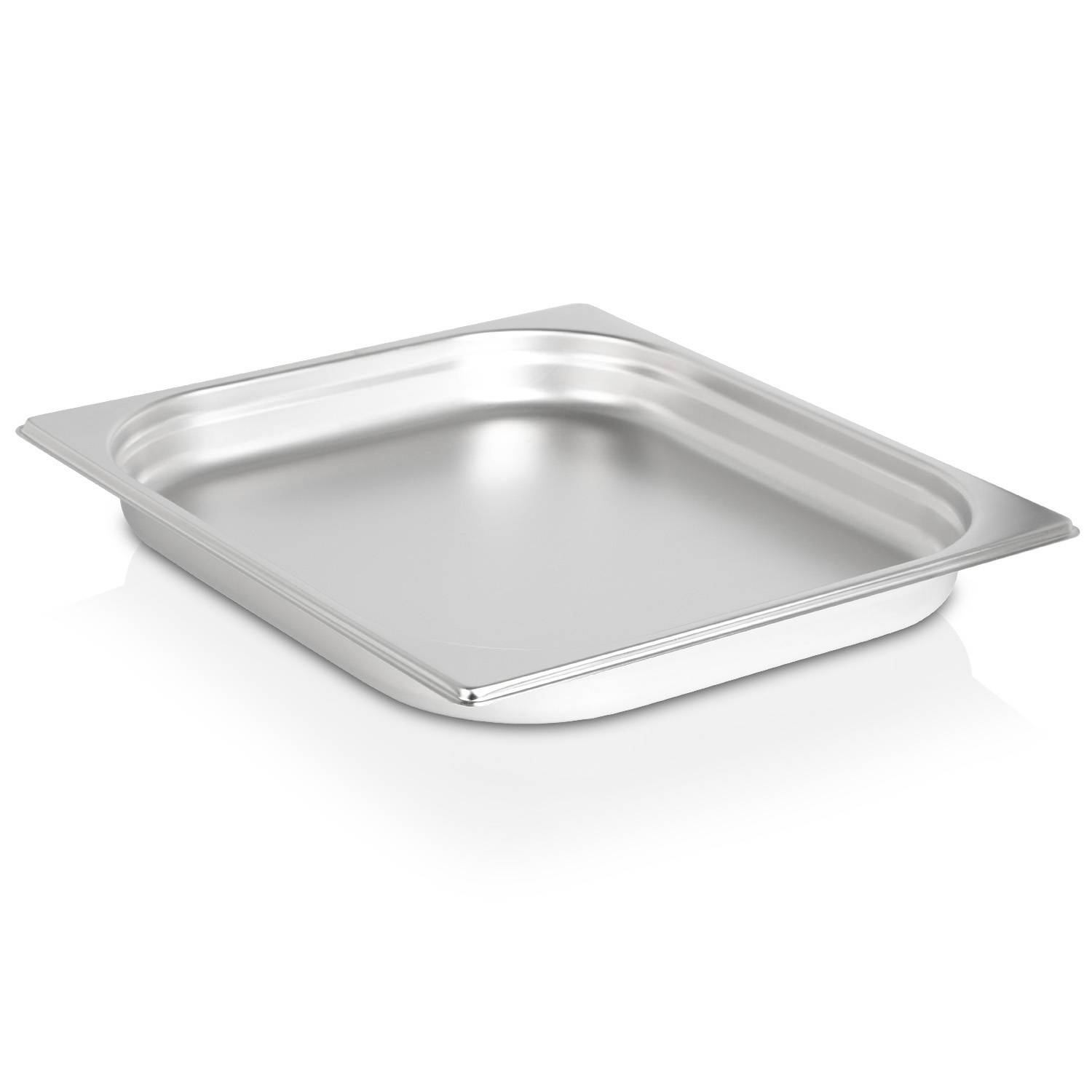 jokobela GN-Behälter 2/3 40 mm aus Edelstahl (3L Fassungsvermögen) 353 x 325 x 40 mm - Gastronormbehälter (0,6 mm dick)