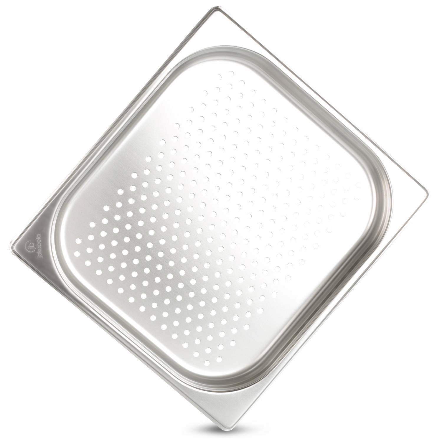jokobela Edelstahl GN-Behälter 2/3 40 mm tief (perfortiert) - 353 x 325 x 40 mm (0,6 mm dick) GastroNorm-Behälter