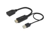 Equip 119039, 0,15 m, HDMI Typ A (Standard), DisplayPort, Männlich, Männlich, Gerade