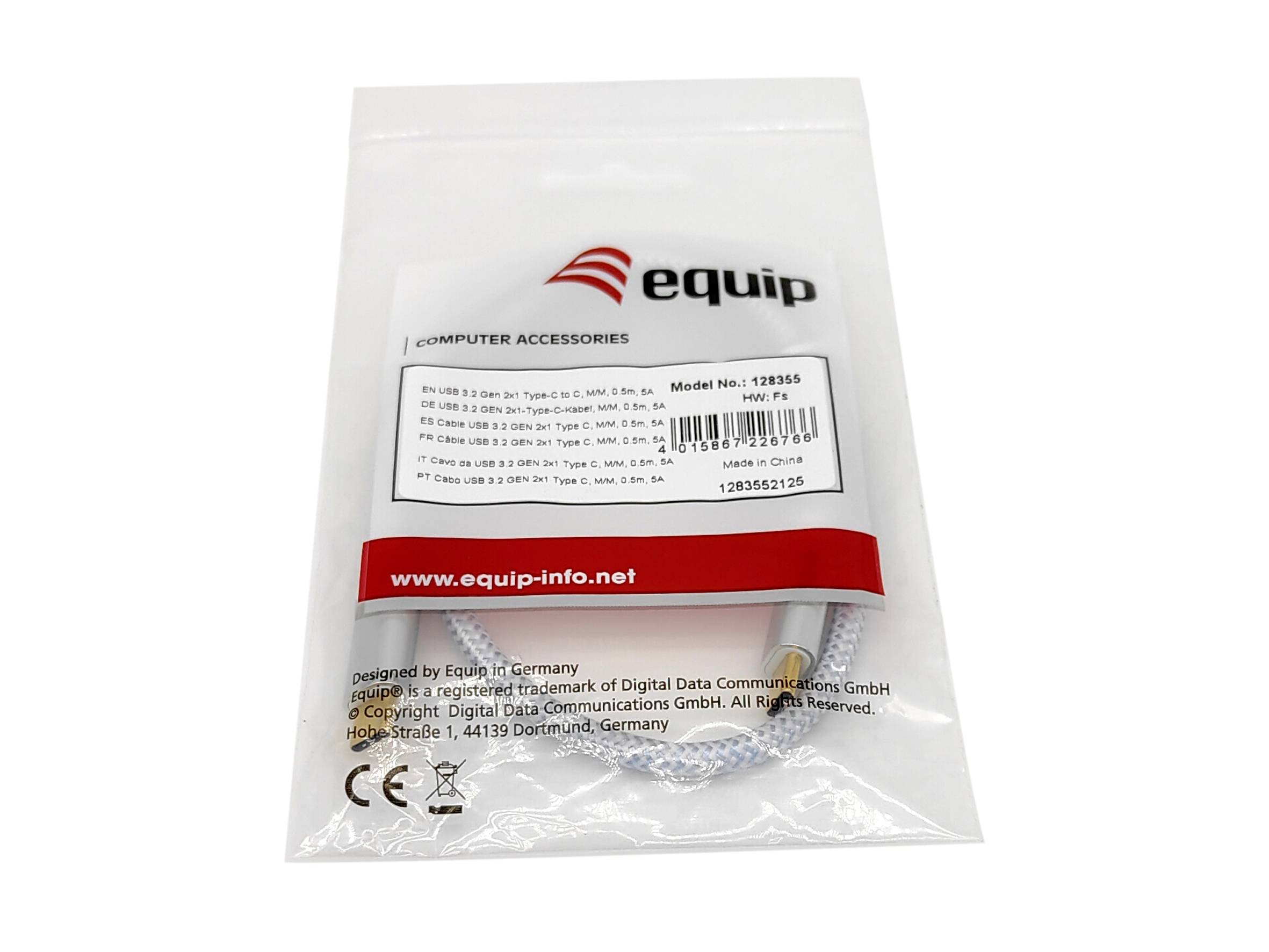 Equip USB-Kabel - 24 pin USB-C (M) zu 24 pin USB-C (M)