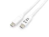 Equip USB-Kabel - USB-C (M) zu USB-C (M) - USB 3.2 - 3 A - 1 m - weiß