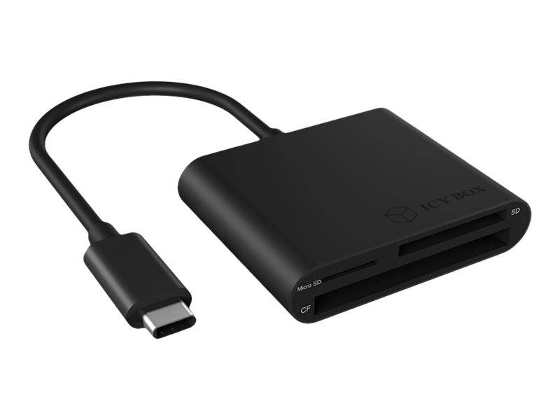 ICY BOX IB-CR301-C3 - Kartenleser (SD, CF, SDHC, microSDHC, SDXC, microSDXC, SDXC UHS-I, microSDXC UHS-I)