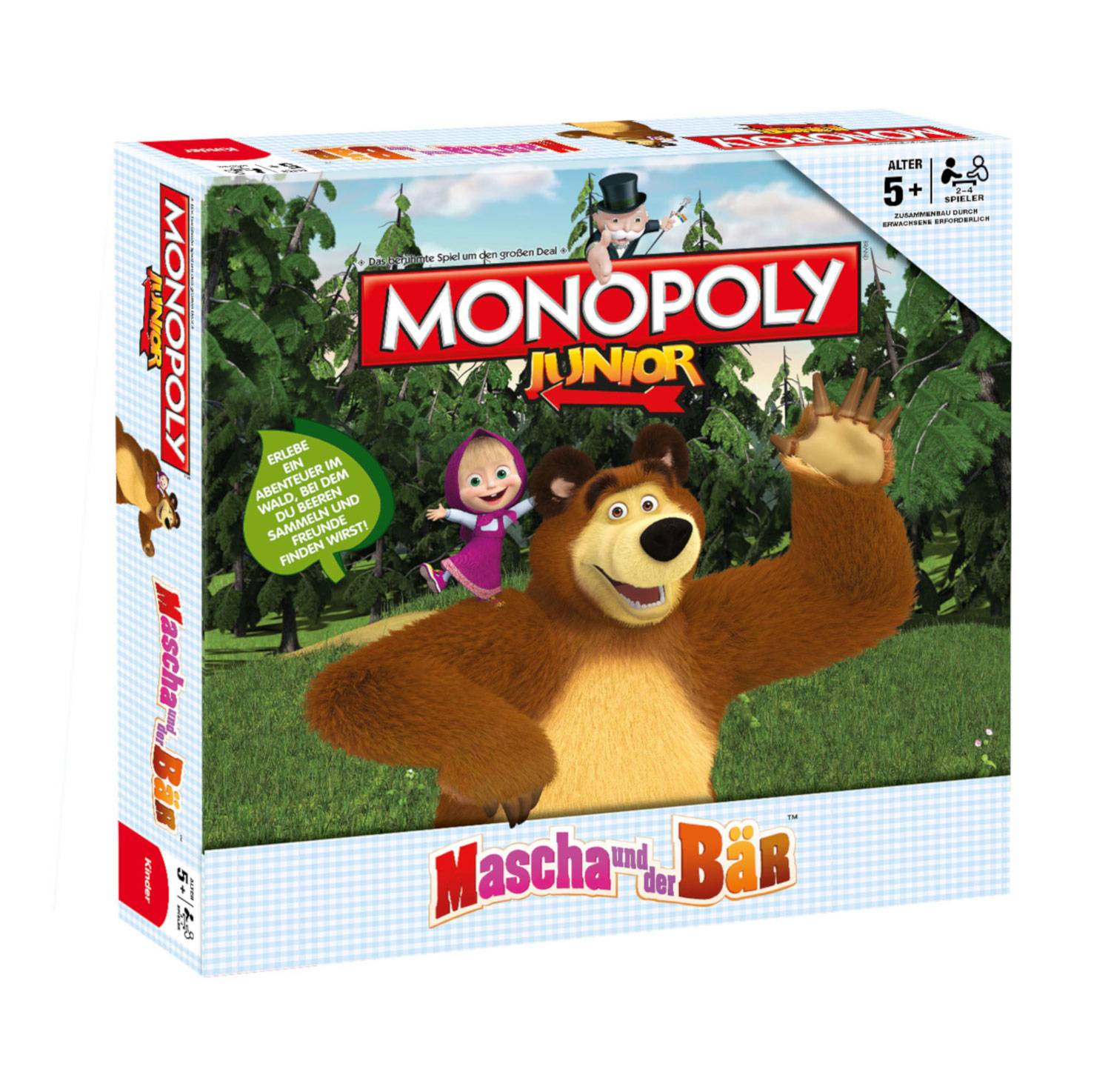 Monopoly Junior Masha und der Bär Brettspiel Gesellschaftsspiel Spiel