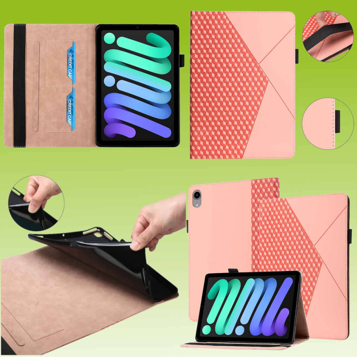 Für Tablet Design Muster Tasche Kunst-Leder Hülle Etuis Cover Schutz Case Zubehör