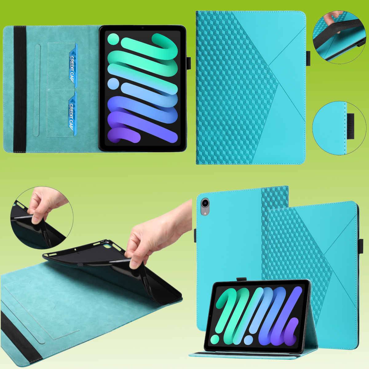 Für Tablet Design Muster Tasche Kunst-Leder Hülle Etuis Cover Schutz Case Zubehör