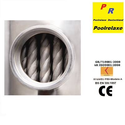 Edelstahlwärmetauscher 105 KW Typ A