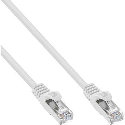 InLine® Patchkabel, SF/UTP, Cat.5e, weiß, 1m Kabel Patchkabel RJ45 Cat.5e