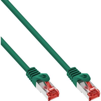 InLine® Patchkabel, S/FTP (PiMf), Cat.6, 250MHz, PVC, Kupfer, grün, 2m Kabel Patchkabel RJ45 Cat.6