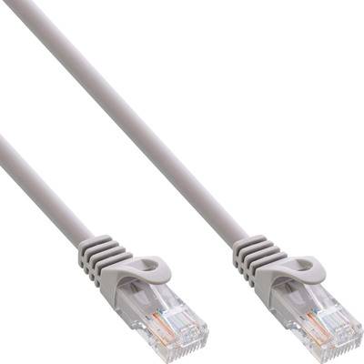 InLine® Patchkabel, U/UTP, Cat.5e, grau, 15m Kabel Patchkabel RJ45 Cat.5e