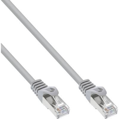 InLine® Patchkabel, F/UTP, Cat.5e, grau, 0,5m Kabel Patchkabel RJ45 Cat.5e