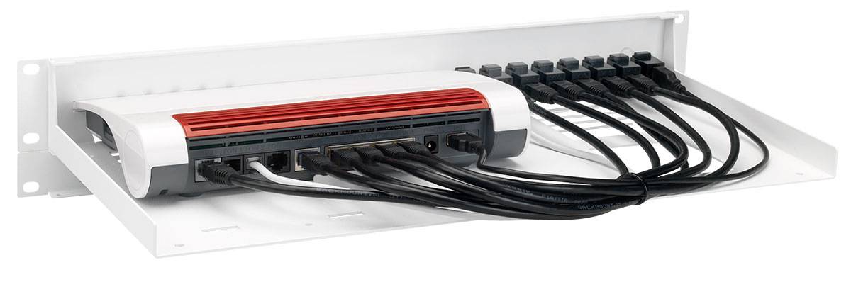Rackmount.IT - Montagesatz für Netzwerkgeräte - Rack montierbar - weiß, RAL 9003 - 1.3U - 48.3 cm (19"")