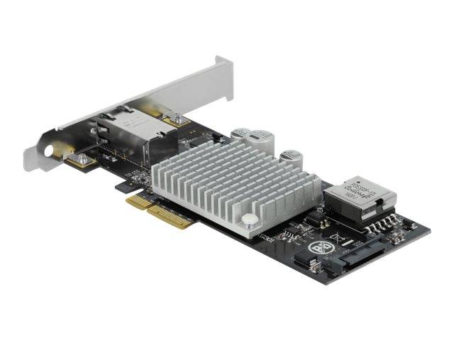 DeLOCK PCI Express Card to 1 x 10GBase-T LAN PoE+ RJ45 - Netzwerkadapter - PCIe 3.0 x4 - 10Gb Ethernet (PoE+)