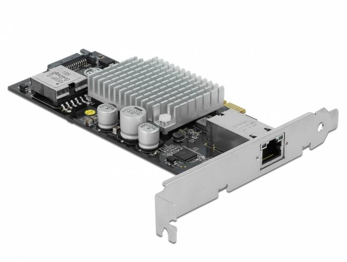 DeLOCK PCI Express Card to 1 x 10GBase-T LAN PoE+ RJ45 - Netzwerkadapter - PCIe 3.0 x4 - 10Gb Ethernet (PoE+)