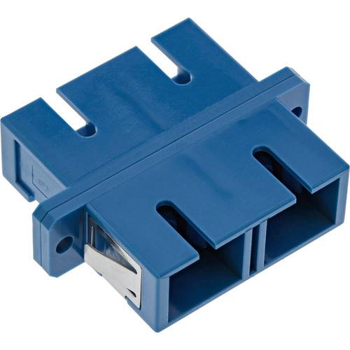 InLine® LWL Kupplung, Duplex SC/SC, singlemode, blau, Keramik-Hülse, zum Einbau Adapter / Netzwerk