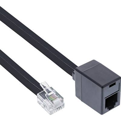 InLine® Modular Verlängerung, RJ12 Stecker / Buchse, 5m Kabel Telefon- und WLAN-Kabel Modular- und