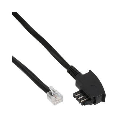 InLine® TAE-N Anschlusskabel, zu RJ11 (6P4C), 15m Kabel Telefon- und WLAN-Kabel TAE