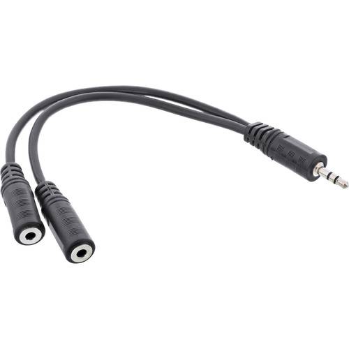 InLine® Klinken Y-Kabel, 3,5mm Klinke ST an 2x BU, Stereo, 0,2m Kabel Audio- / Videokabel diverse &