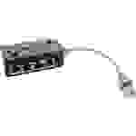 InLine® ISDN Verteiler, 8x RJ45 Buchse, 15cm Kabel, mit Endwiderständen Kabel TAE / / Western