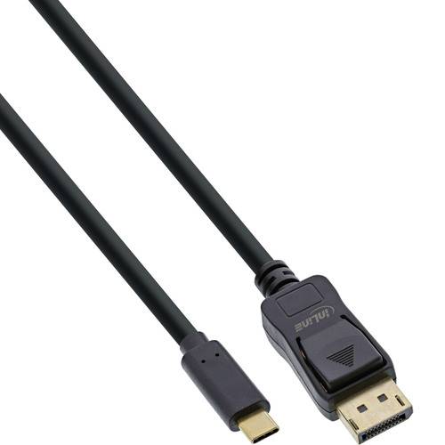 Ein schwarzes Kabel mit einem USB-C-Anschluss auf der einen Seite und einem HDMI-Anschluss auf der anderen Seite, verwendet zum Verbinden von Geräten für Videoausgabe.