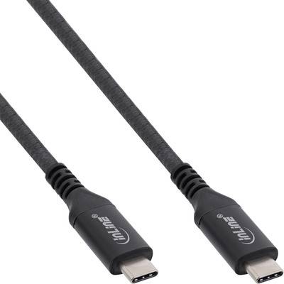 InLine® USB4 Kabel, USB-C, Stecker/Stecker, 8K60Hz, schwarz, 1,5m Kabel USB & Lightning USB 3.2 &