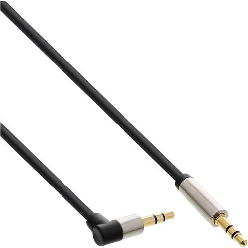 InLine® Slim Audio Kabel Klinke 3,5mm ST/ST, gewinkelt, Stereo, 5m Audio- / Videokabel diverse &
